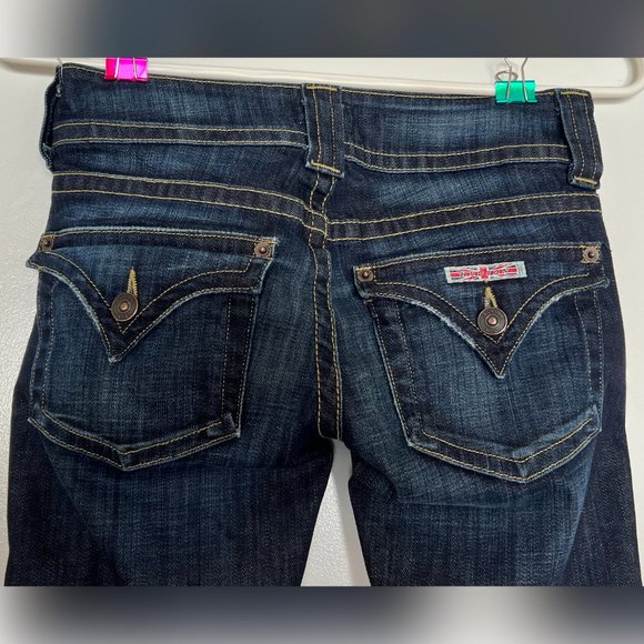 Hudson Bootcut Jeans 24 Back Flap Pockets Denim Women's Jeans Color Elm - Picture 3 of 8